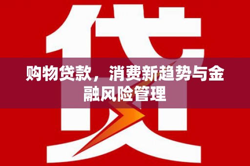 江永购物贷款，消费新趋势与金融风险管理