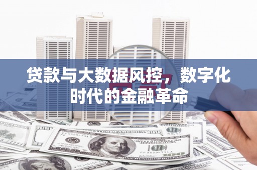 江永贷款与大数据风控，数字化时代的金融革命