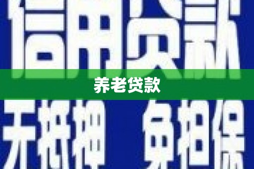江永养老贷款