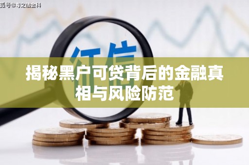 江永揭秘黑户可贷背后的金融真相与风险防范