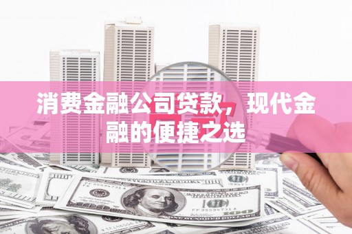 江永消费金融公司贷款，现代金融的便捷之选