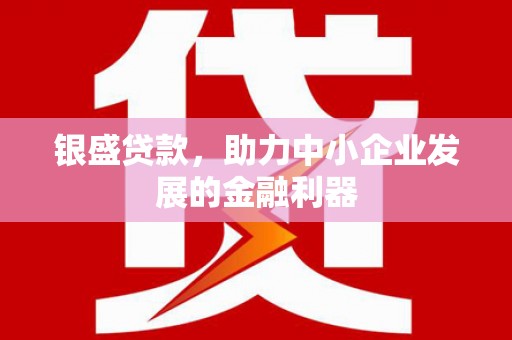 江永银盛贷款，助力中小企业发展的金融利器