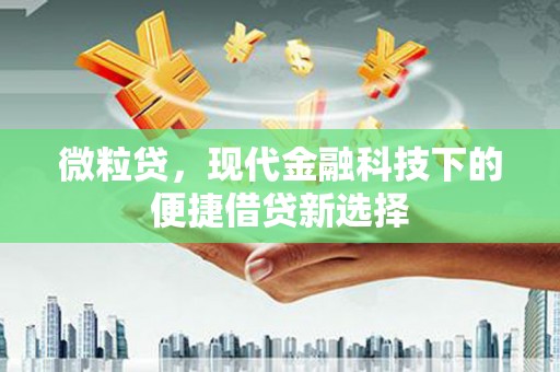 江永微粒贷，现代金融科技下的便捷借贷新选择