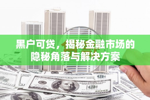 江永黑户可贷，揭秘金融市场的隐秘角落与解决方案
