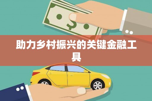江永助力乡村振兴的关键金融工具