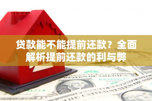 江永贷款能不能提前还款？全面解析提前还款的利与弊