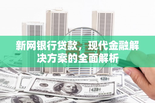 江永新网银行贷款，现代金融解决方案的全面解析