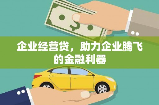 江永企业经营贷，助力企业腾飞的金融利器