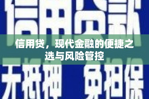江永信用贷，现代金融的便捷之选与风险管控
