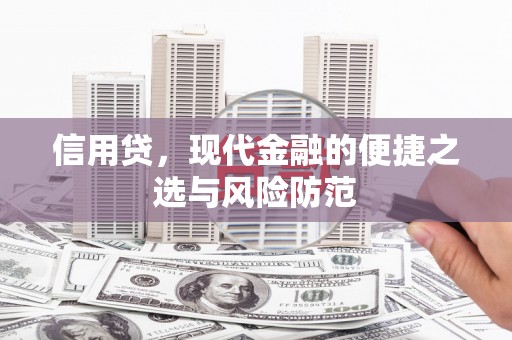 江永信用贷，现代金融的便捷之选与风险防范