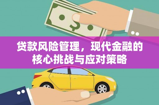 江永贷款风险管理，现代金融的核心挑战与应对策略