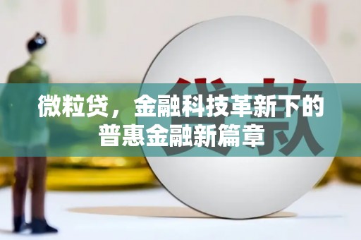 江永微粒贷，金融科技革新下的普惠金融新篇章
