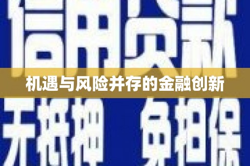 江永机遇与风险并存的金融创新