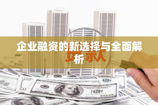 江永企业融资的新选择与全面解析