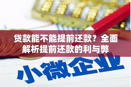 江永贷款能不能提前还款？全面解析提前还款的利与弊